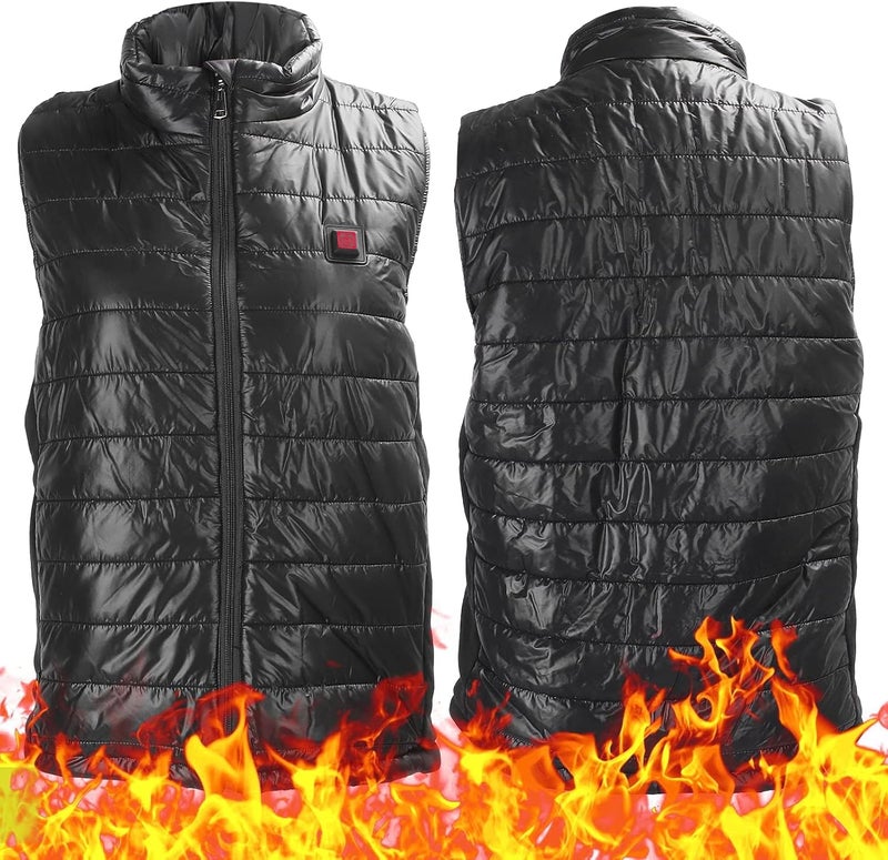 woobles Electric Heating Vest, Winter Heated Vest, USB Charging Warming Lightweight Heated Waistcoat for Outdoor Sport Winter (XXL) - Image 1